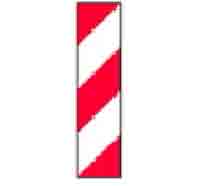 Indicator rutier  Baliză direcţională care indica ocolirea obstacolului prin stânga