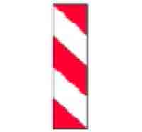 Indicator rutier  Baliză direcţională care indica ocolirea obstacolului prin dreapta