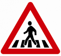 Indicator rutier  Presemnalizare trecere pietoni