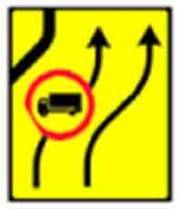 Indicator rutier Abatere temporară 2