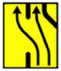 Indicator rutier Abatere temporară 3