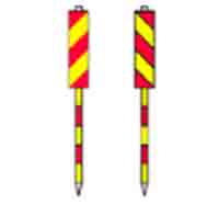 Indicator rutier Baliză tip jalon