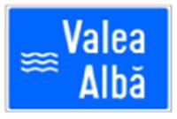 Indicator rutier Curs apa sau viaduct