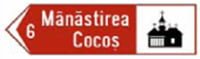 Indicator rutier Directia spre obiectivul turistic
