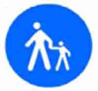 Indicator rutier Drum pentru pietoni