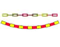 Indicator rutier Ghirlandă polietilenă sau lanţ