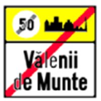 Indicator rutier Iesire din localitate