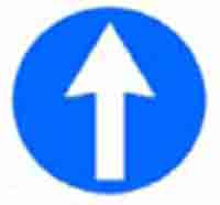 Indicator rutier Inainte