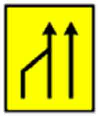 Indicator rutier Ingustare temporară