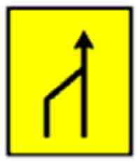 Indicator rutier Ingustare temporară