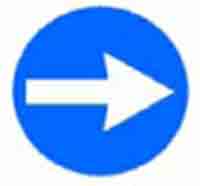 Indicator rutier La dreapta