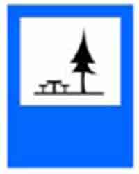 Indicator rutier Loc pentru popas