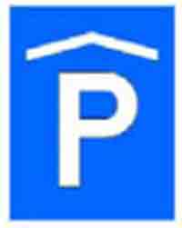 Indicator rutier Parcare subterana sau in cladire