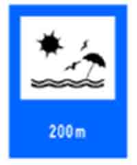 Indicator rutier Plaja