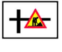 Indicator rutier Presemnalizare lucrări pe străzi