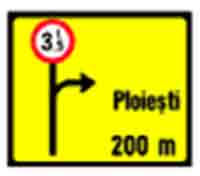 Indicator rutier Presemnalizarea rutei ocolitoare 3