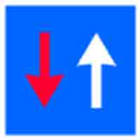 Indicator rutier Prioritate faţă de circulaţia din sens invers