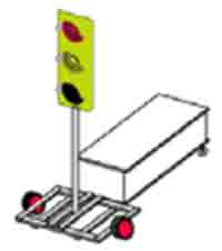 Indicator rutier Semafor mobil