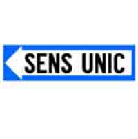 Indicator rutier Sens unic 2