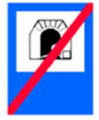 Indicator rutier Sfarsit de tunel