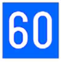 Indicator rutier Viteza recomandata