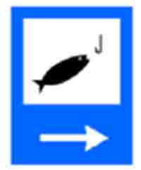 Indicator rutier Zona de pescuit