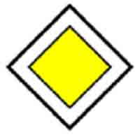 Indicator rutier Drum cu prioritate