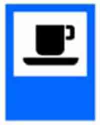 Indicator rutier Bufet sau cofetarie