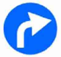 Indicator rutier La dreapta 2