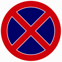 Indicator rutier Oprirea interzisa