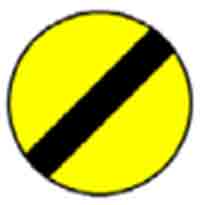 Indicator rutier Sfârşitul tuturor restricţiilor