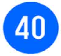 Indicator rutier Viteza minima obligatorie